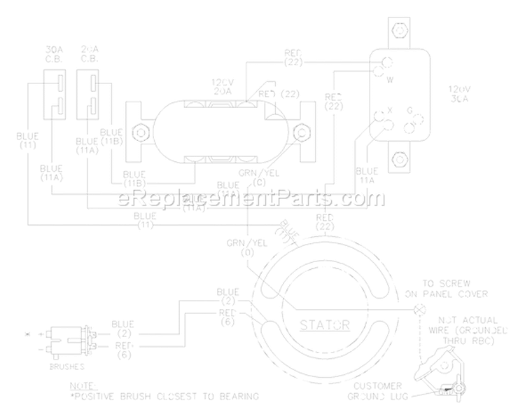 Page F Diagram and Parts List for 1653-3  Briggs and Stratton Generator